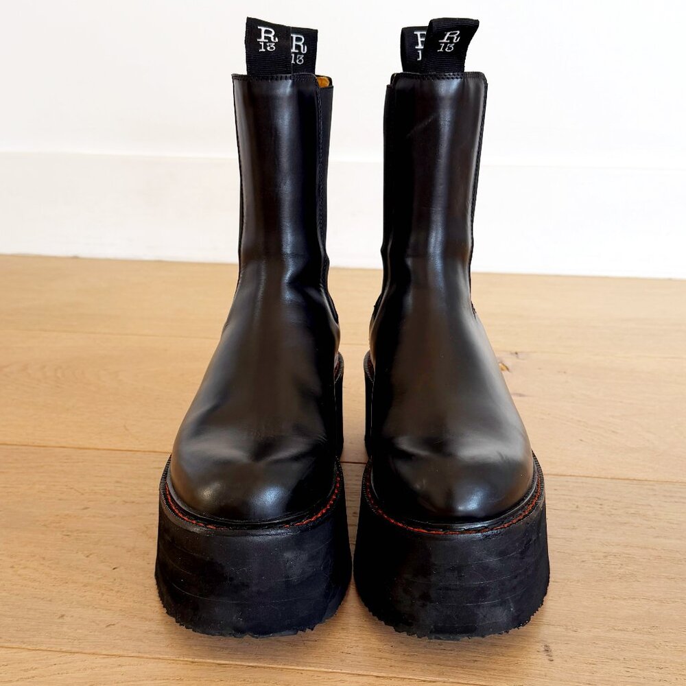 R13 DOUBLE STACK CHELSEA BOOT black - image 4